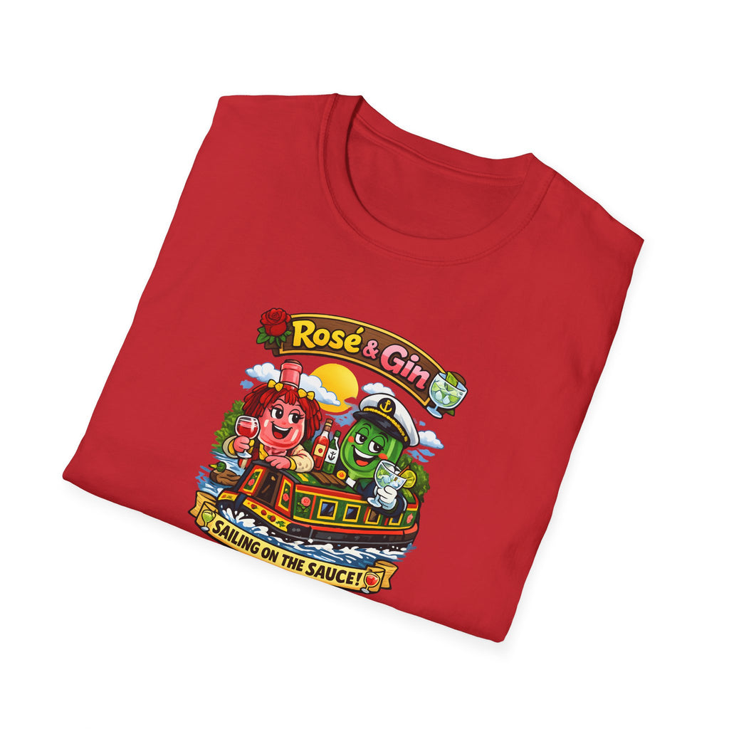 Rose & Gin 'Sailing on the Sauce' spoof Rosie and Jim TV Show Graphic T-Shirt