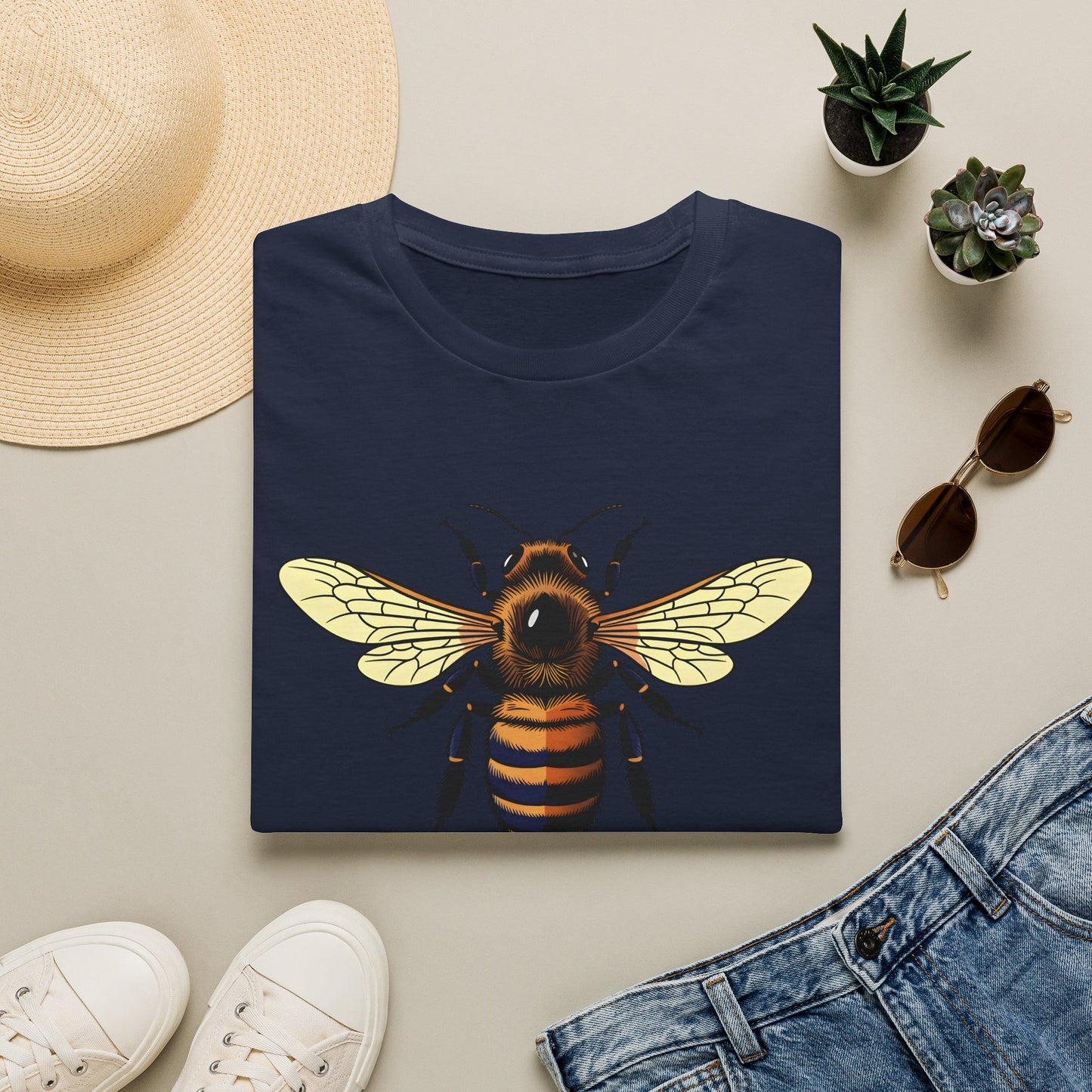 Bee Graphic T-Shirt — "Kind" Eco-Friendly Bee Tee for Nature Lovers Printify