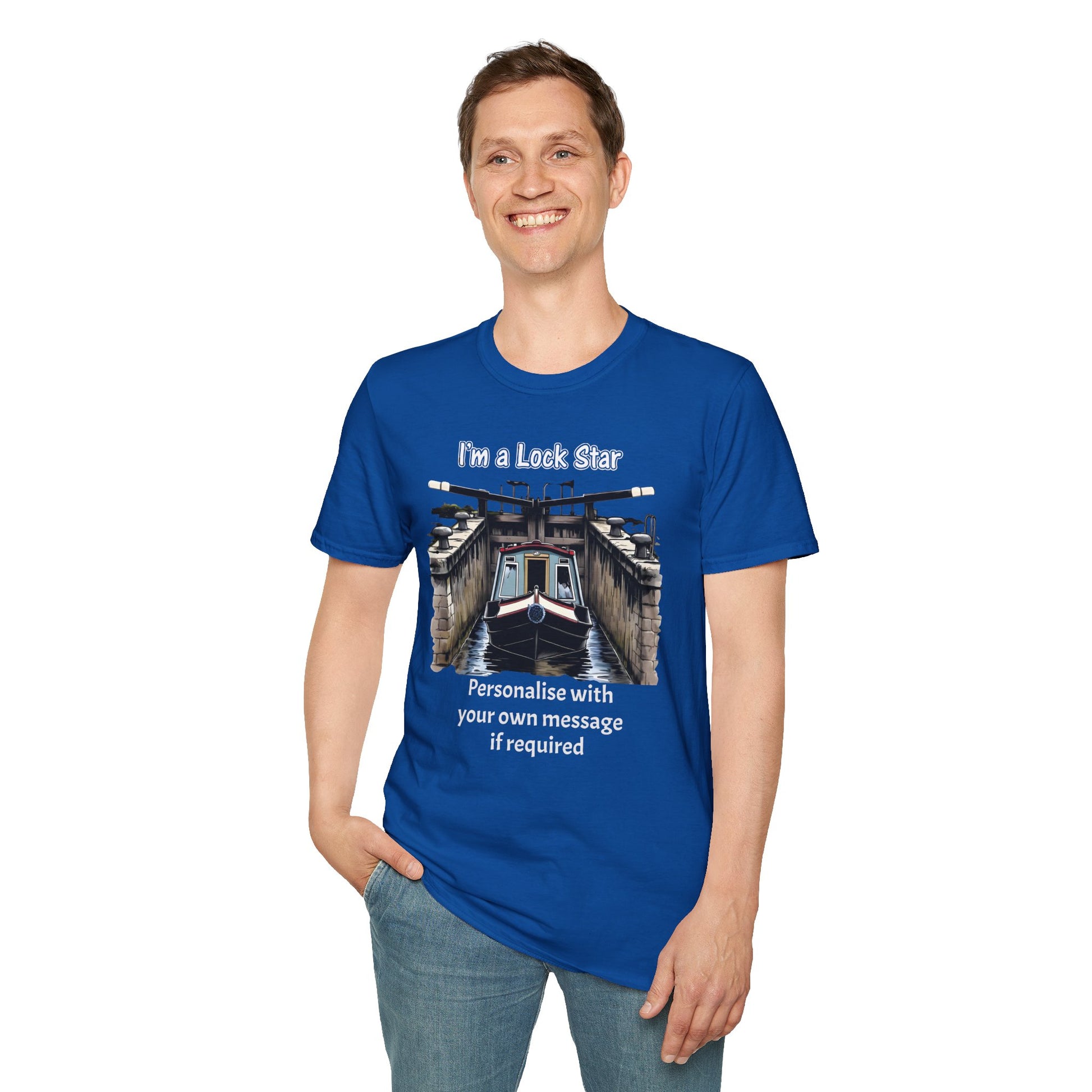 “I’m a Lock Star” Canal T-Shirt – Funny Narrowboat Shirt | Personalised Canal Gift | Custom Boating Tee Printify