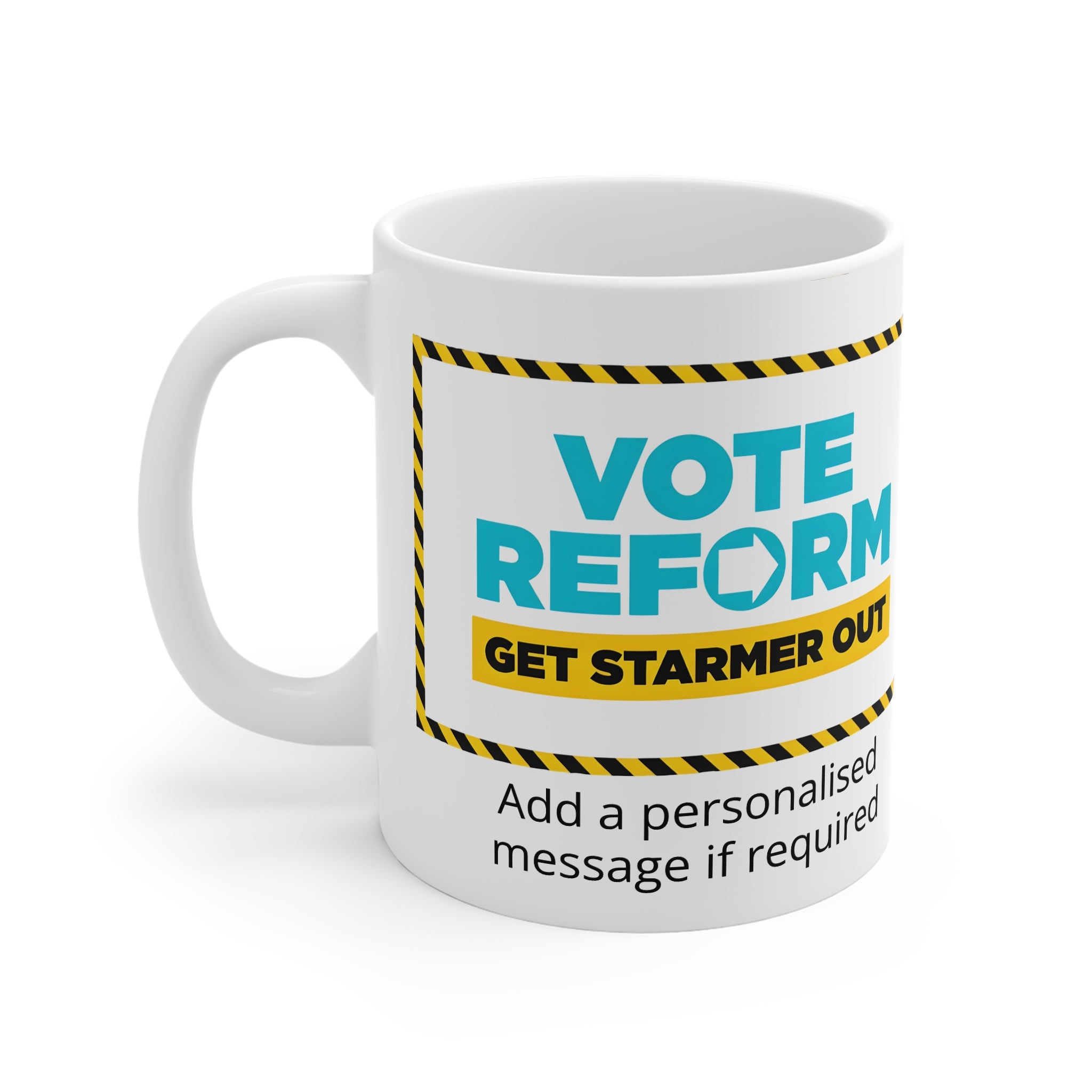 Vote Reform Get Starmer Out Mug - Reform UK Local Elections 2026 | Personalised Political Mug | Fat Boris Store Printify