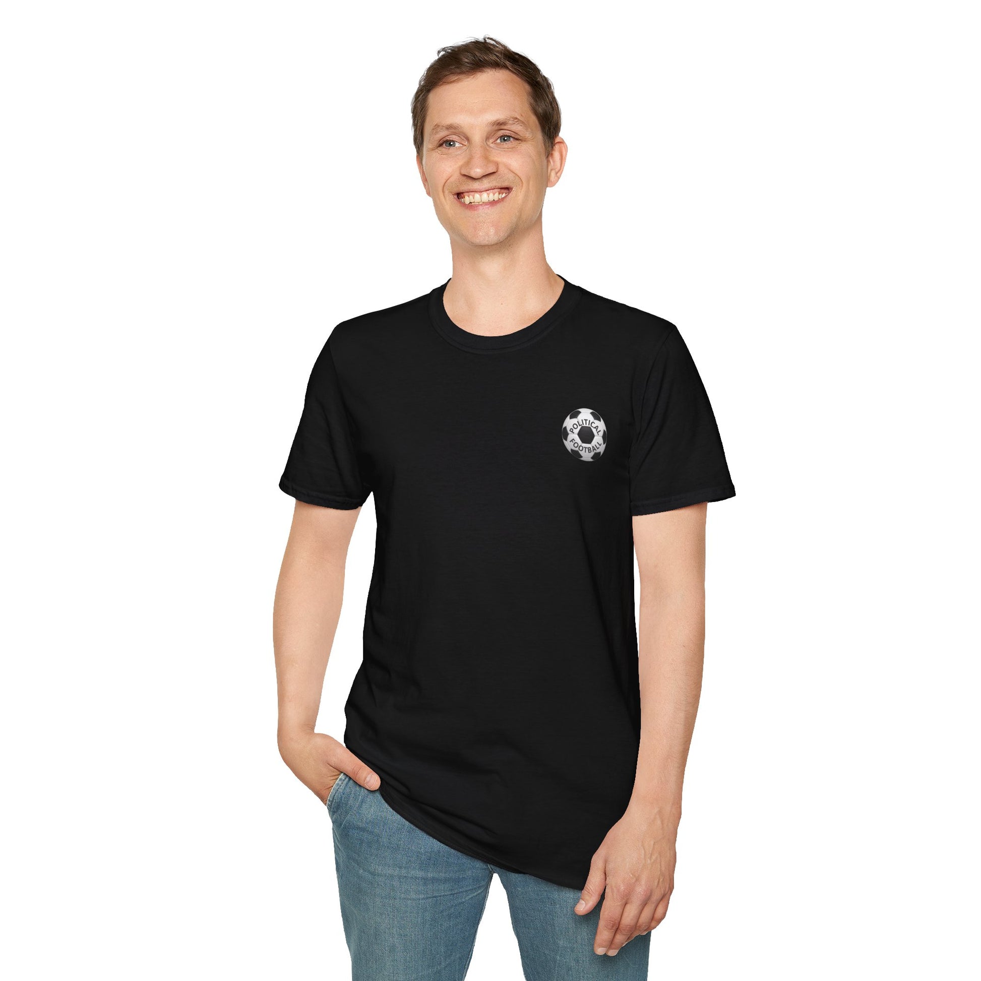 Political Football T-Shirt | Substitution Burnham On Starmer Off | Satire Tee Printify