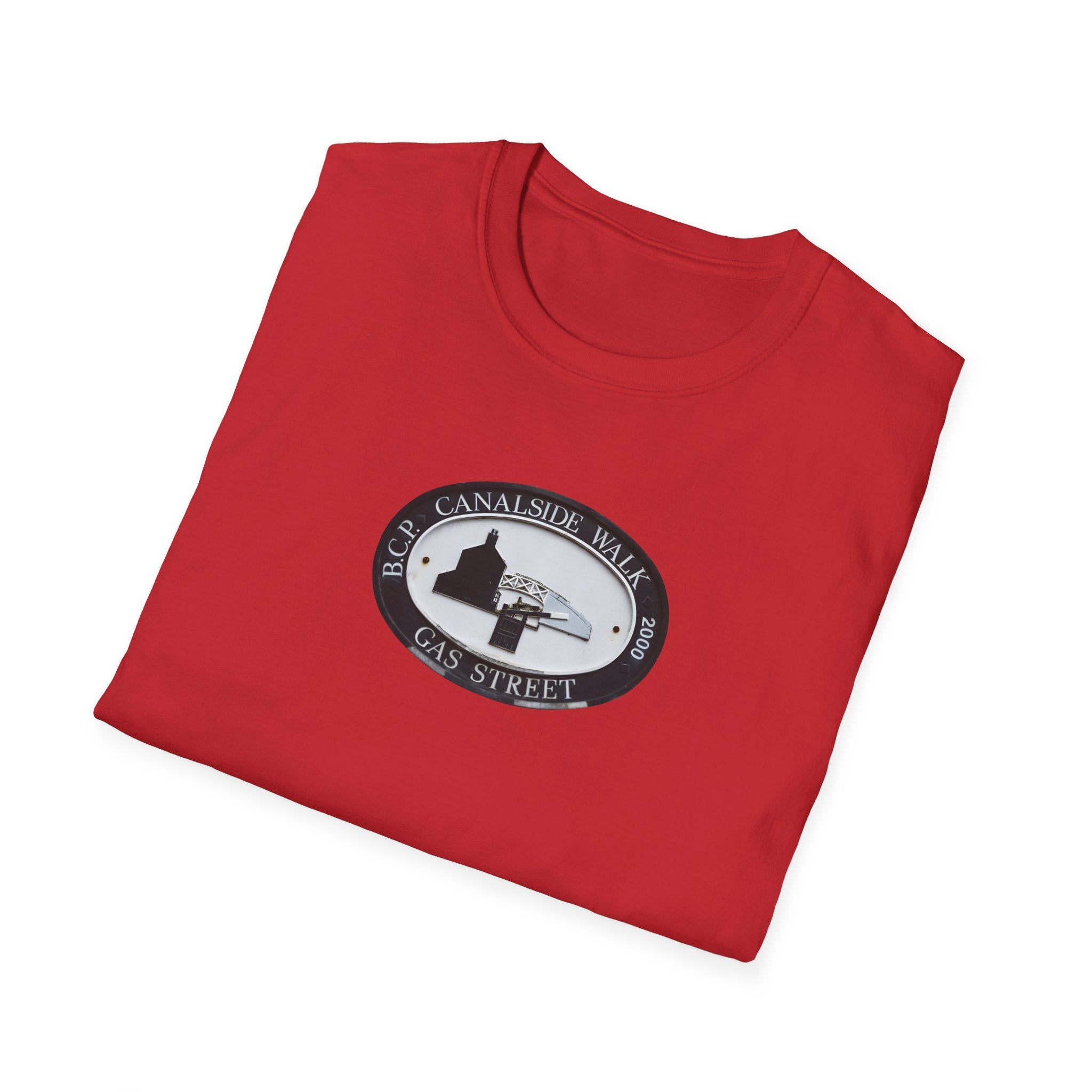  Birmingham famous Gas Street Canal Walk Plaque  white T-Shirt.