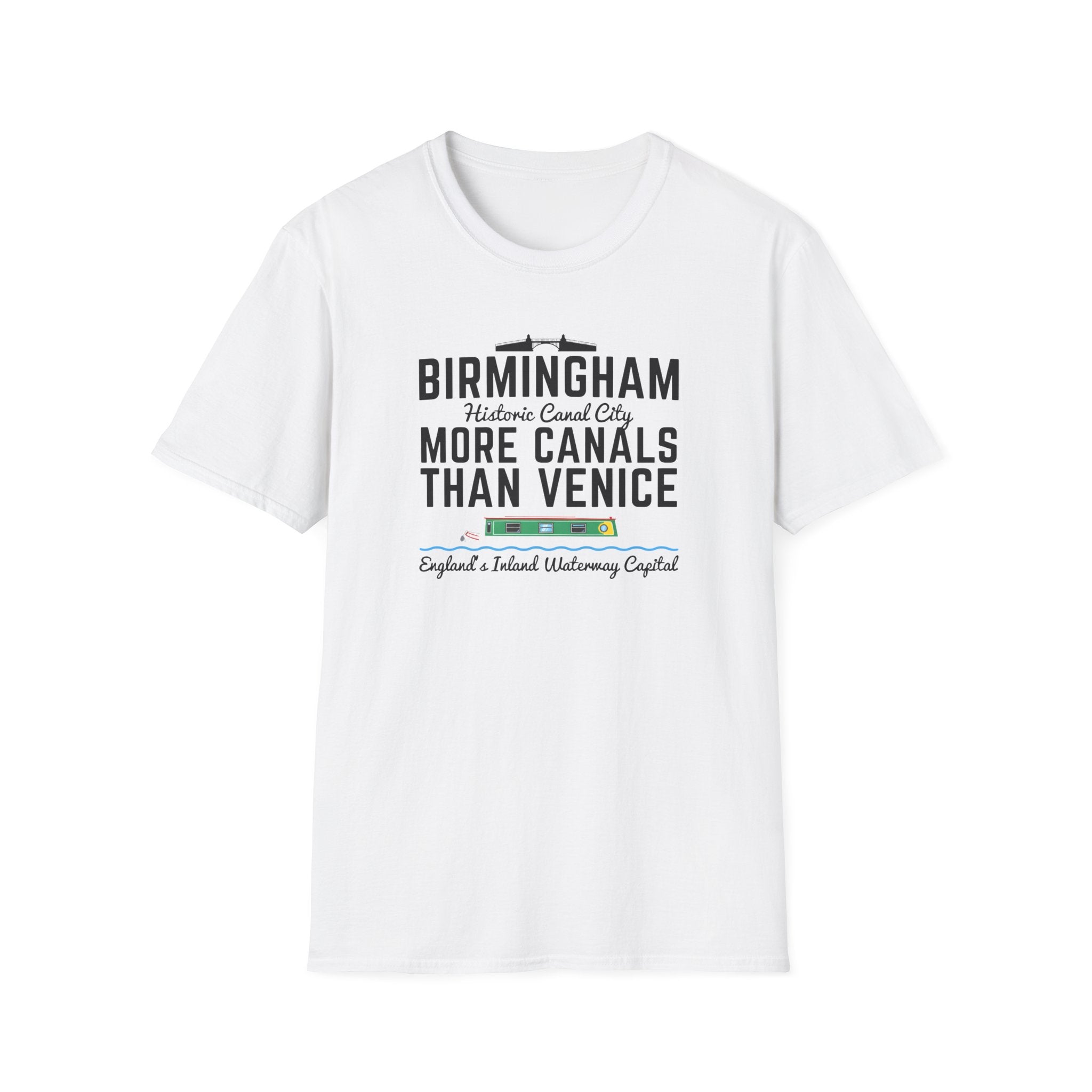 Fat Boris Store: Historic Birmingham "More Canals Than Venice" T-Shirt