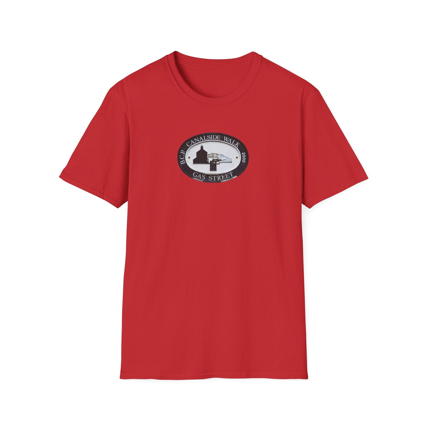  Birmingham famous Gas Street Canal Walk Plaque  white T-Shirt.