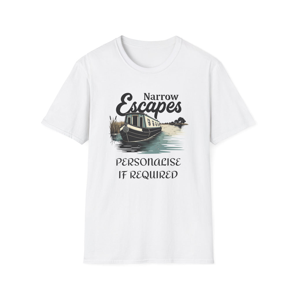 Classic Narrowboat t-shirt perfect for canal lovers, narrowboat owners & fans of Channel 4’s Narrow Escapes. Printify