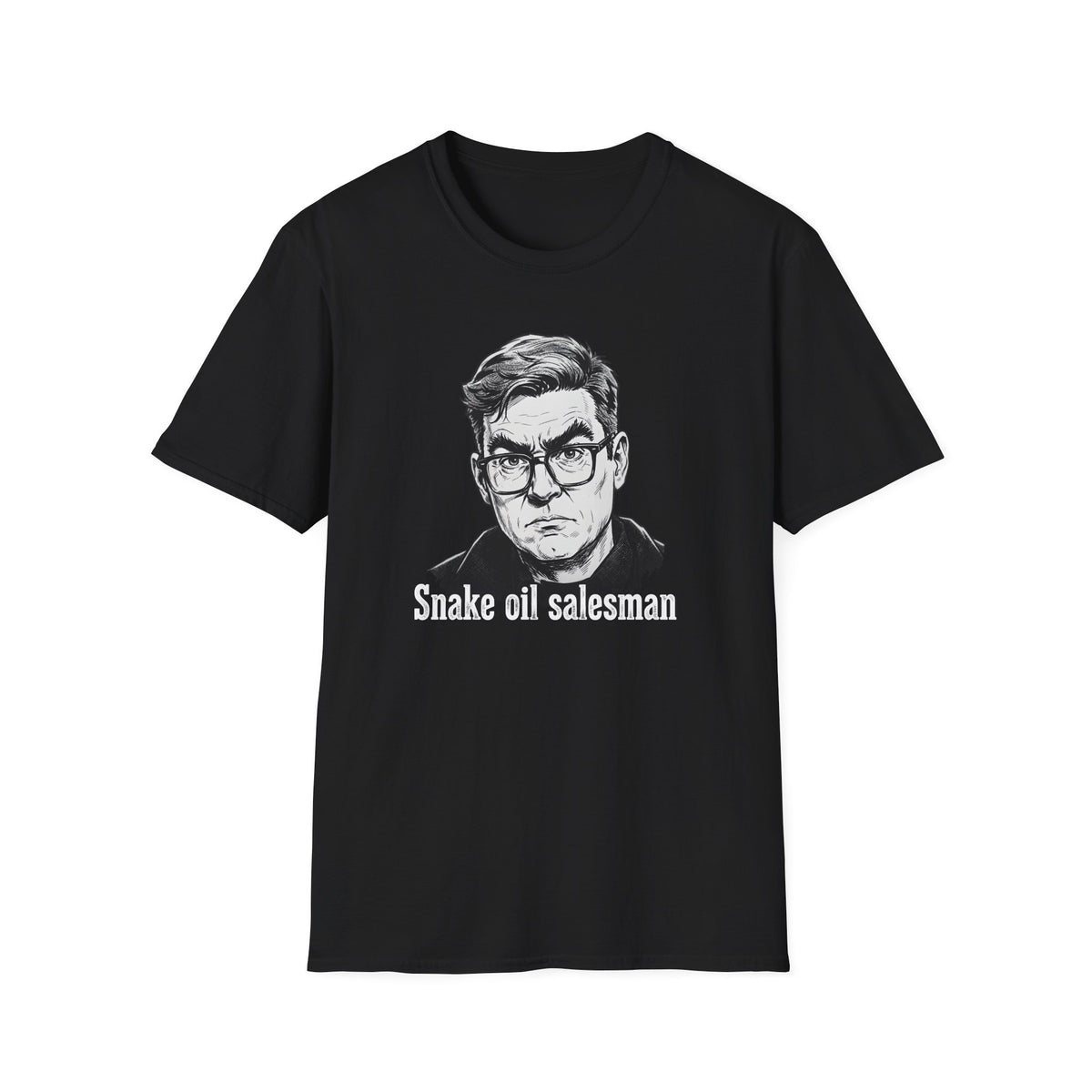 Andy Burnham PM Snake Oil Salesman Unisex Gildan Softstyle T-Shirt  Political Collection Printify
