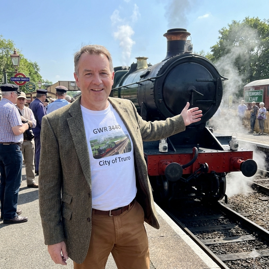 GWR 3440 City of Truro T-Shirt | Vintage Steam Train Locomotive Tee