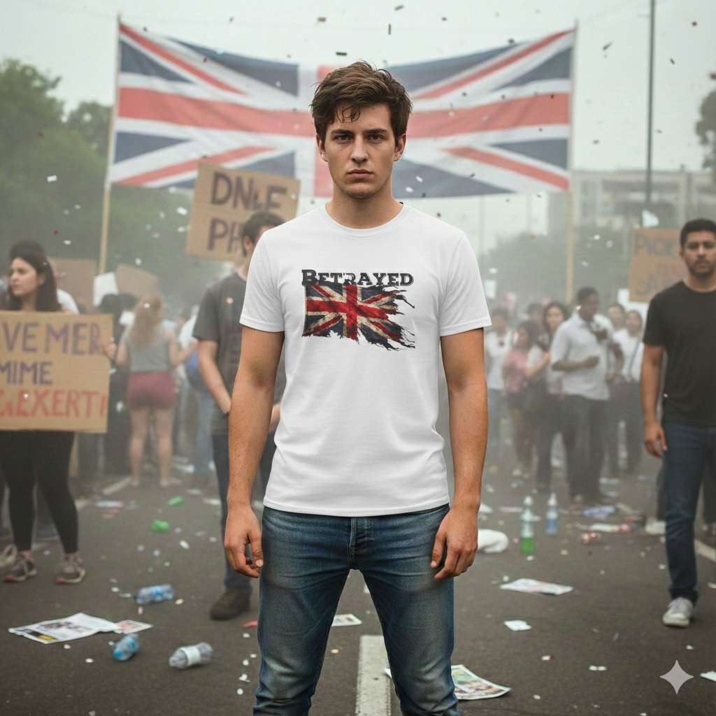 Betrayed Distressed Union Jack T-Shirt