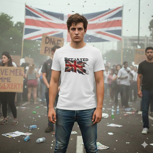 Betrayed Distressed Union Jack T-Shirt