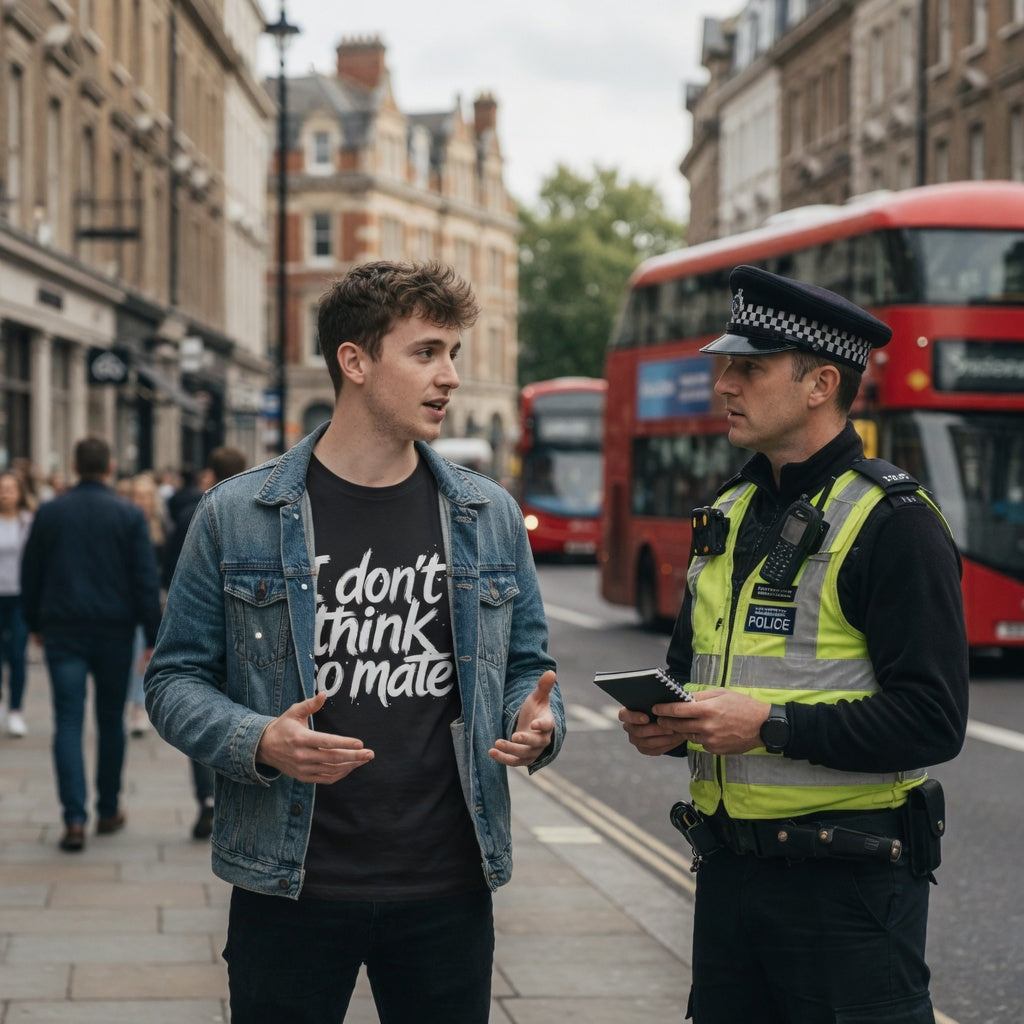 I Don't Think So Mate | Political Protest T-Shirt | Fat Boris Collection | Gildan Softstyle 6400 Printify