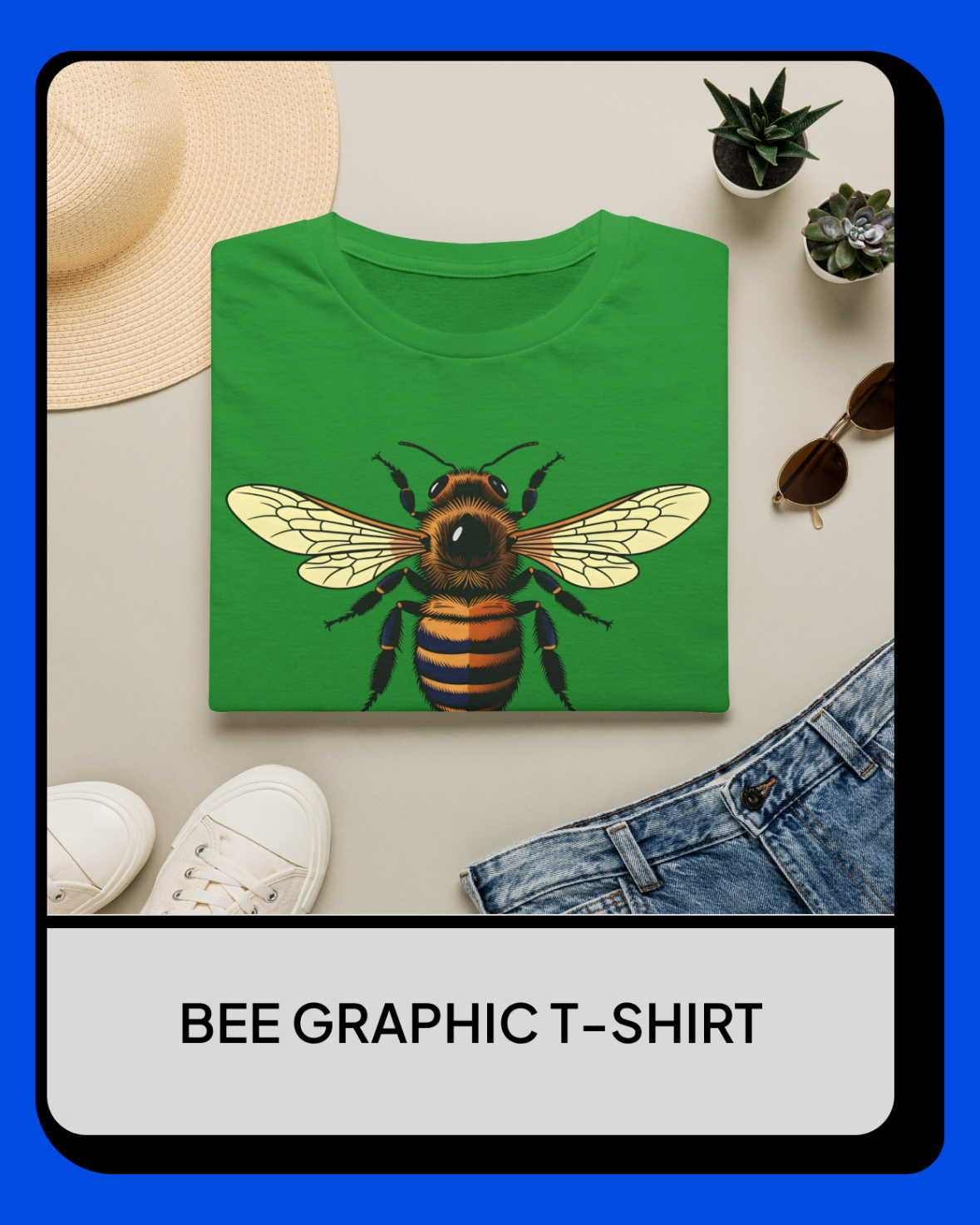 Bee Graphic T-Shirt — "Kind" Eco-Friendly Bee Tee for Nature Lovers Printify