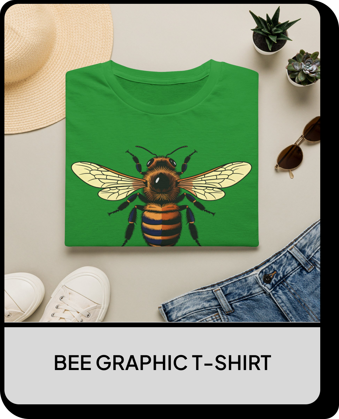 Bee Graphic T-Shirt — "Kind" Eco-Friendly Bee Tee for Nature Lovers Printify