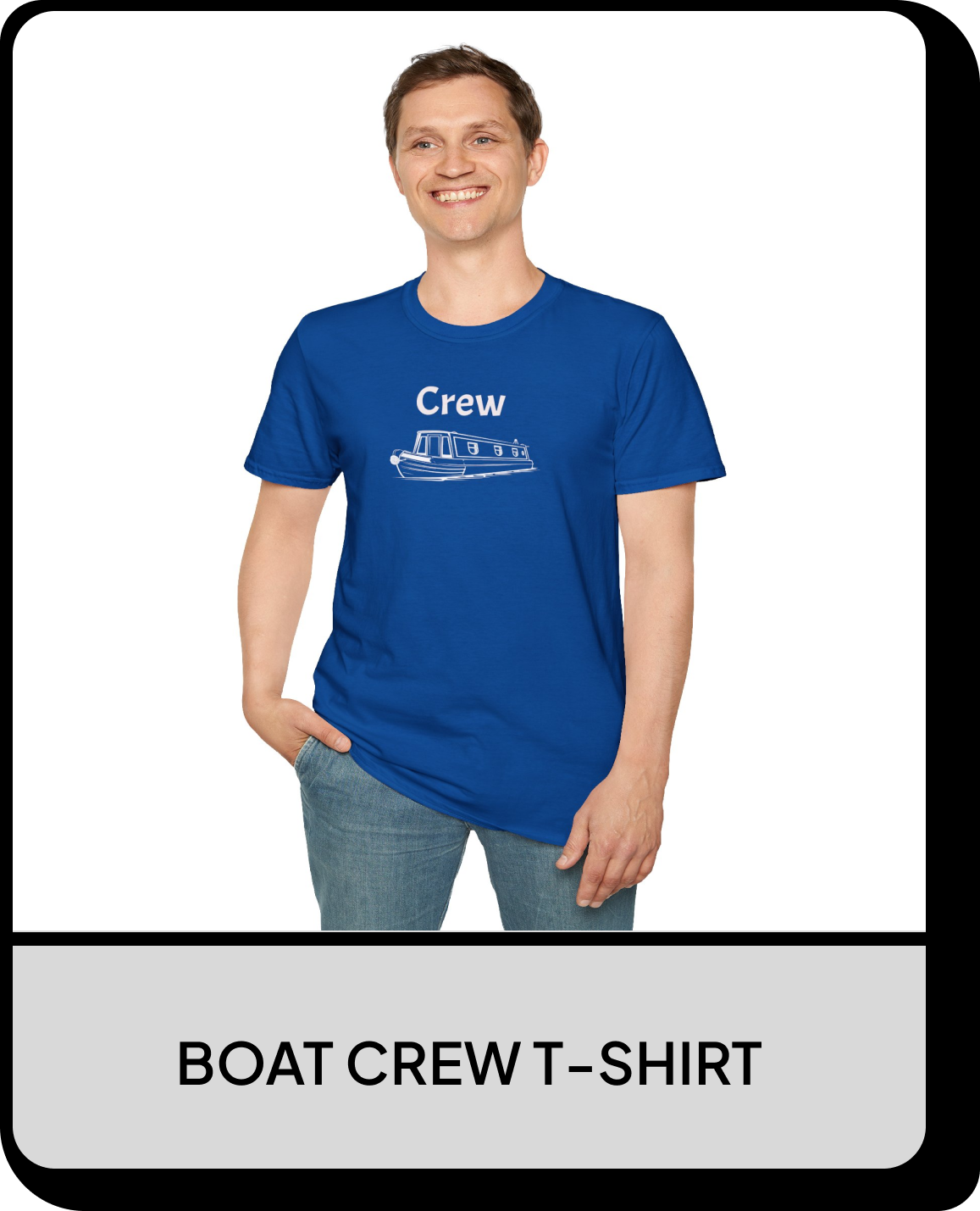 Boat Crew T-Shirt — Narrowboat Crew Graphic Tee Printify