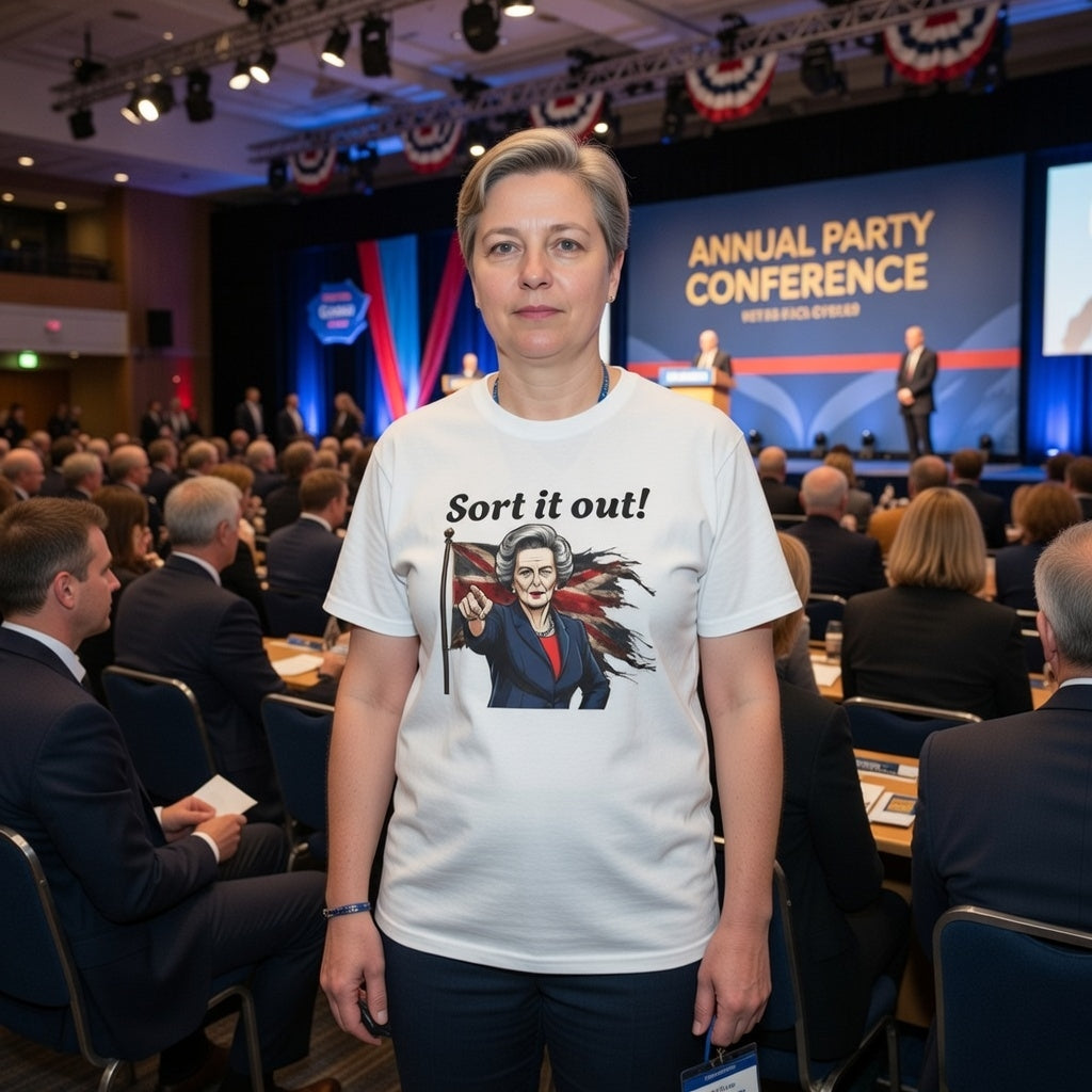 Margaret Thatcher Sort It Out! Patriotic Political T-Shirt
