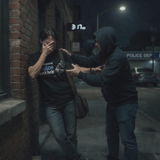 video life happens police don't help graphic on a black  t shirt