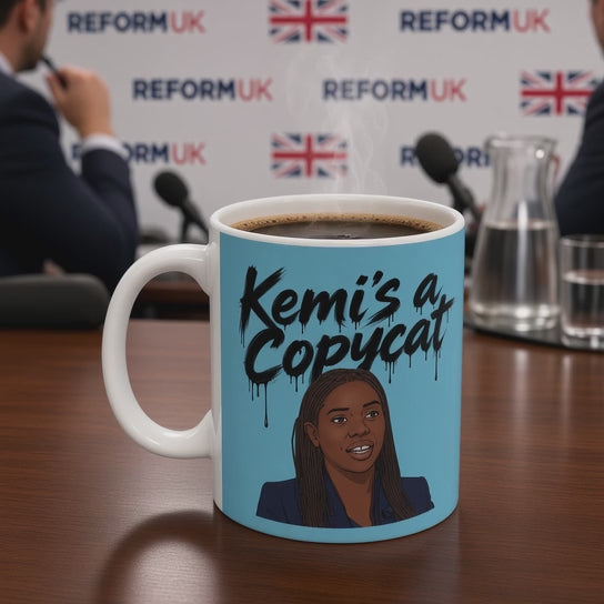 Product video 11oz coffee mug with kemi's a copycat graphic